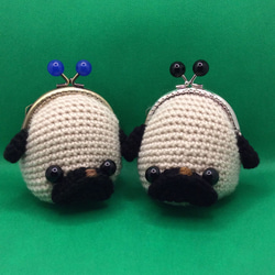 ✿ハンドメイド✿がま口・ポーチ✿手編み・あみぐるみ✿柴犬ちゃん