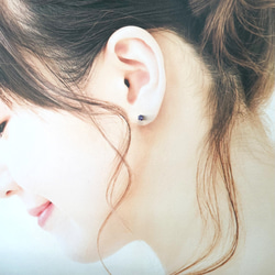 2月誕生石 ラベンダーアメジストのプチスタッドピアス　サージカルステンレス316L 11枚目の画像