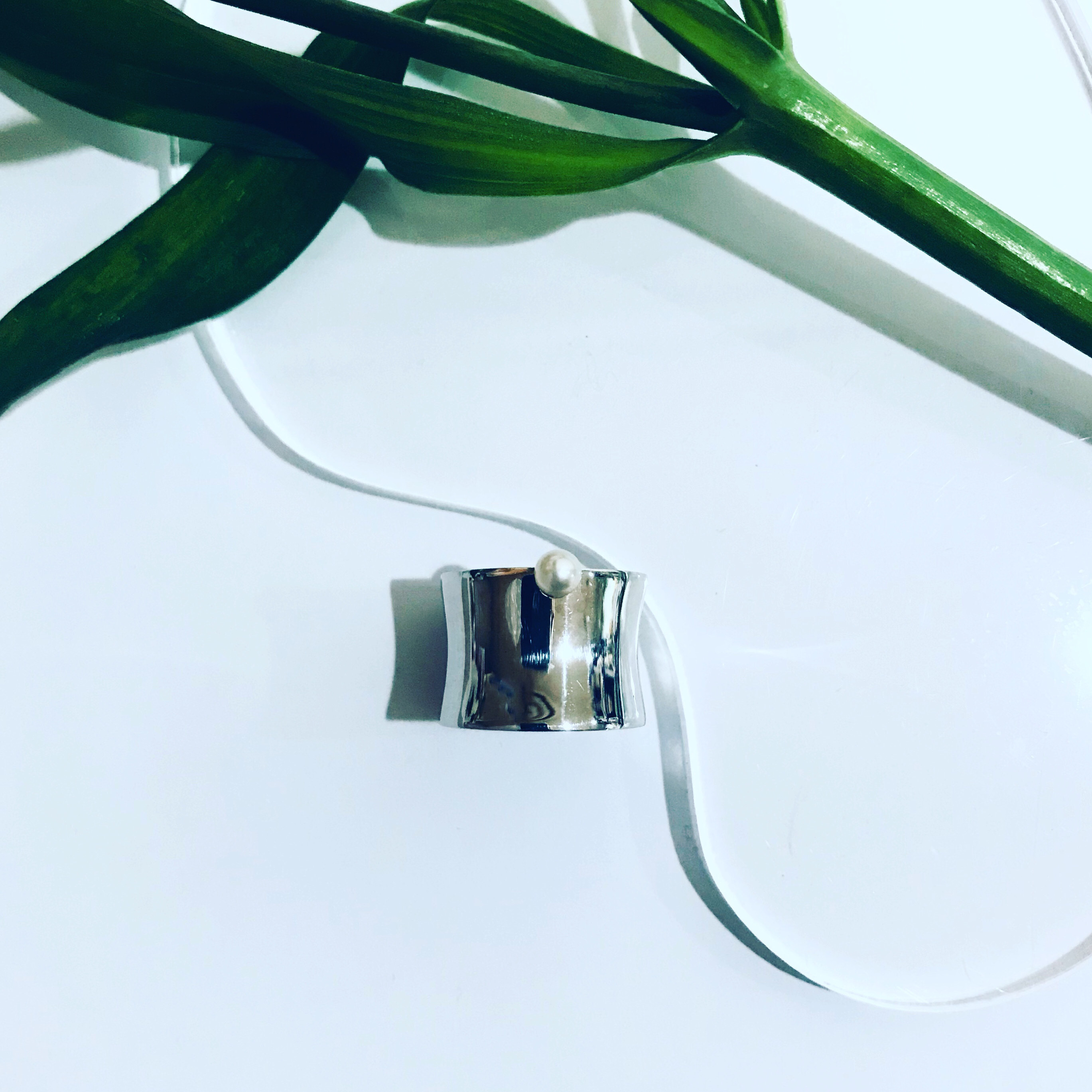 corset Pearl  ring ／ one grain