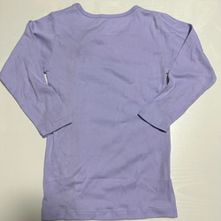 新品長袖　130cm前開きインナー　女の子　スナップボタン　肌着　スウェット医ケア　介護服　バリアフリー入院グッズ 3枚目の画像