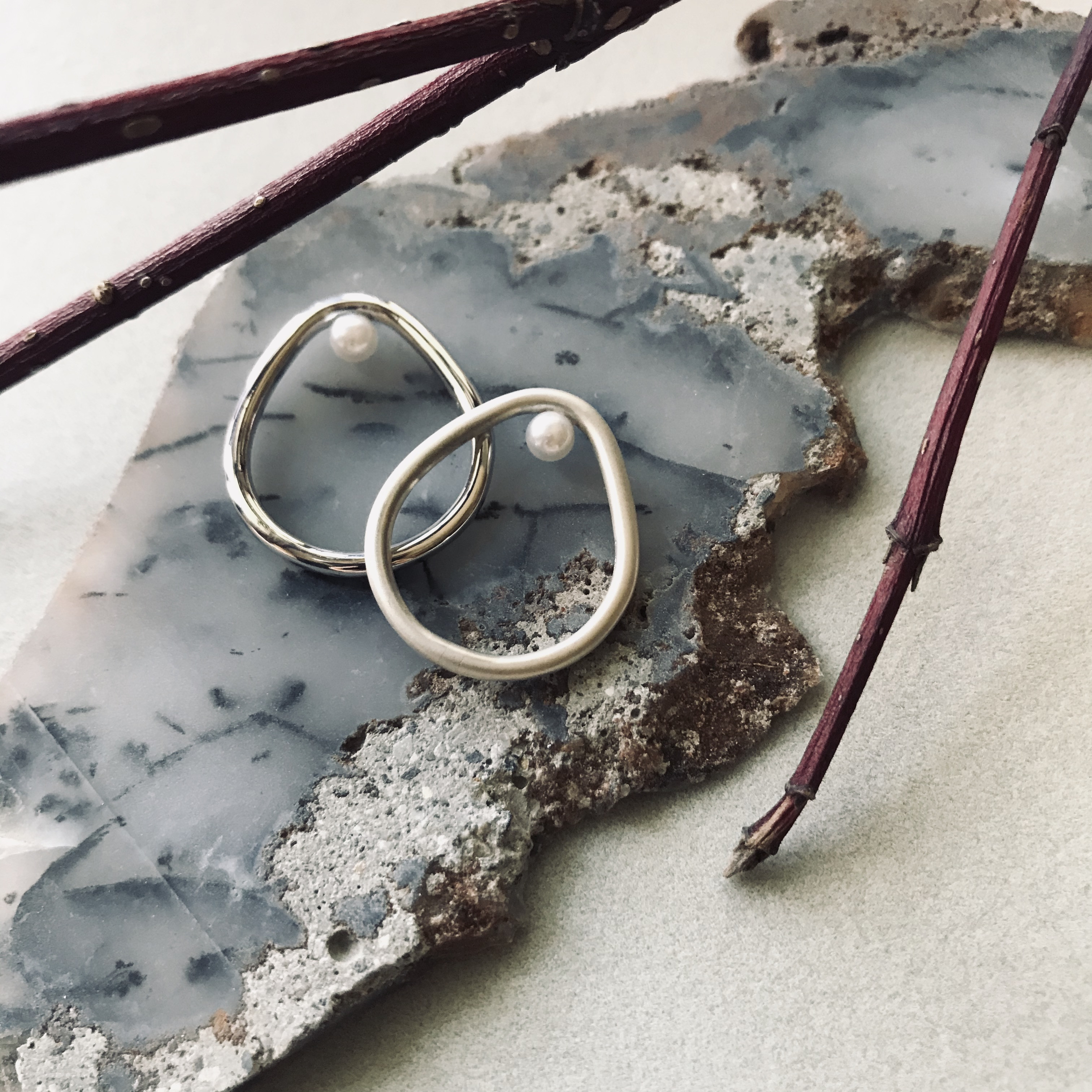 Secret Pearl ring ／smoke