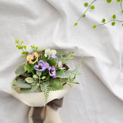 すみれの花束 アートフラワー Tsumi-kusa 通販 15367825｜Creema