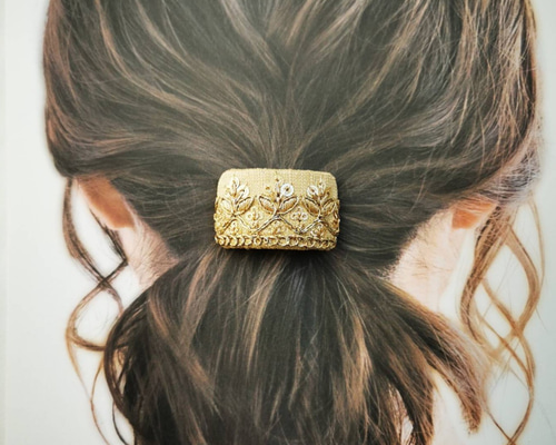 インド刺繍ヘアーカフ 楽天市場】ポニーフック ヘアカフ ヘアフック 刺繍 インド刺繍