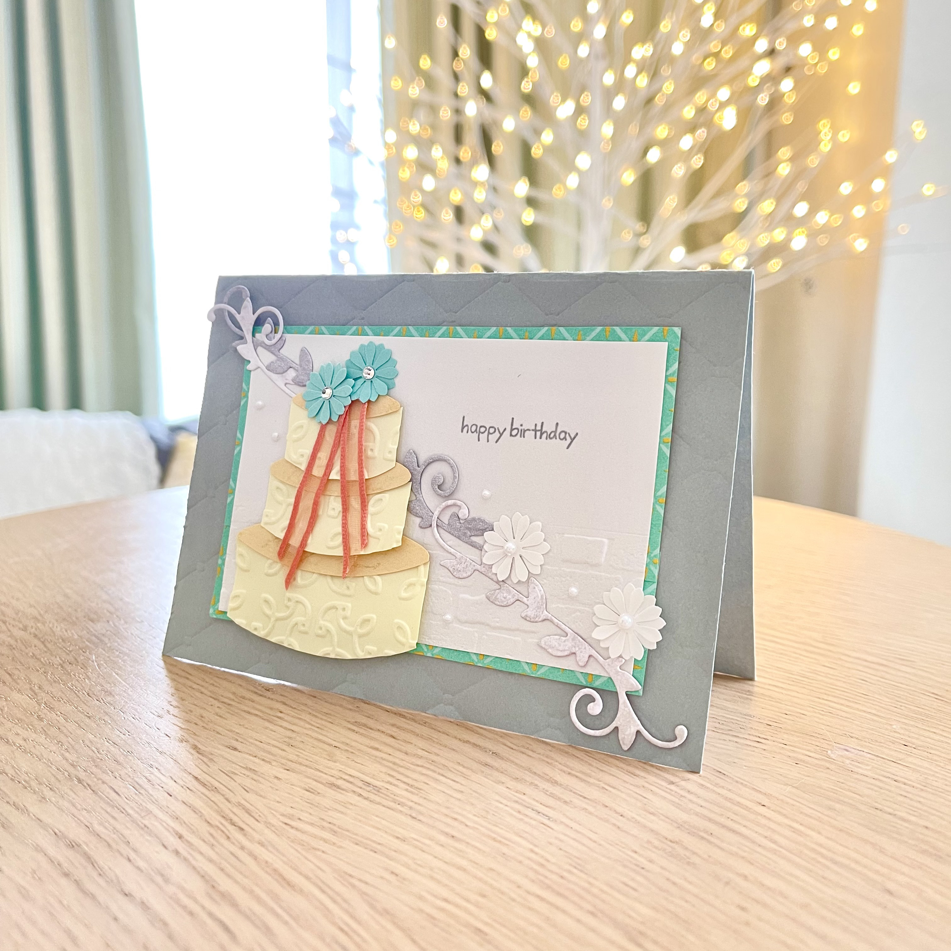 お手製カード！ 再販売】手作りバースデーカード 22 メッセージカード Lily 通販