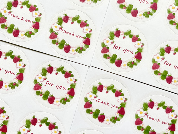 イチゴシール袋 Amazon.co.jp: 50枚 苺 いちご ステッカー 防水 耐水 シール