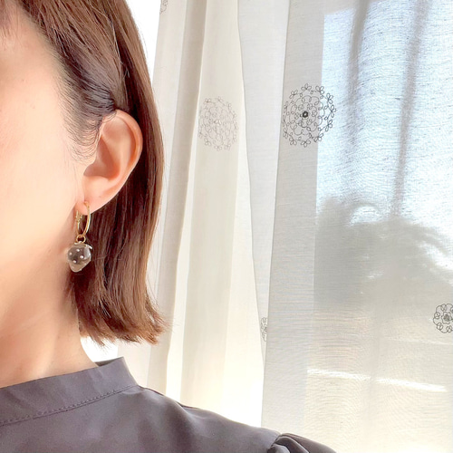 大人な いちご ピアス イヤリング 着せ替え クリア イチゴ