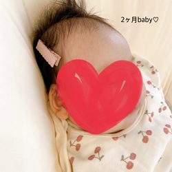 ⑅ ベビーヘアクリップ2点セット ⑅ ヘアピン キッズ 赤ちゃん 子供 幼児 乳児 雲 くすみカラー プレゼント 4枚目の画像