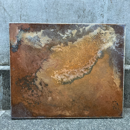 大変古い鉄板　錆　シャビー　絵画　人物画　インテリア　ディスプレイ　テーブル板 大変古い鉄板 錆 シャビー 絵画 人物画 インテリア ディスプレイ