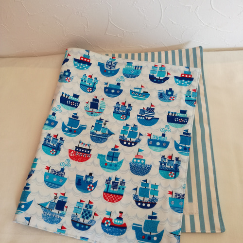 ランチョンマット・30㎝×50㎝ 船柄(白)【入園入学 男の子】 ランチョン