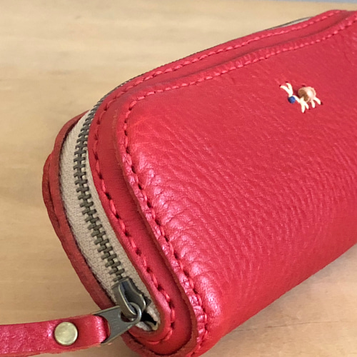 本革手縫い【ペンケース】 一本入り 限定商品 レジスト - 文房具
