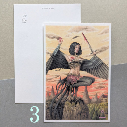 ポストカードセット:1 女傑 4枚 ポストカード Dahlia 通販 15368919