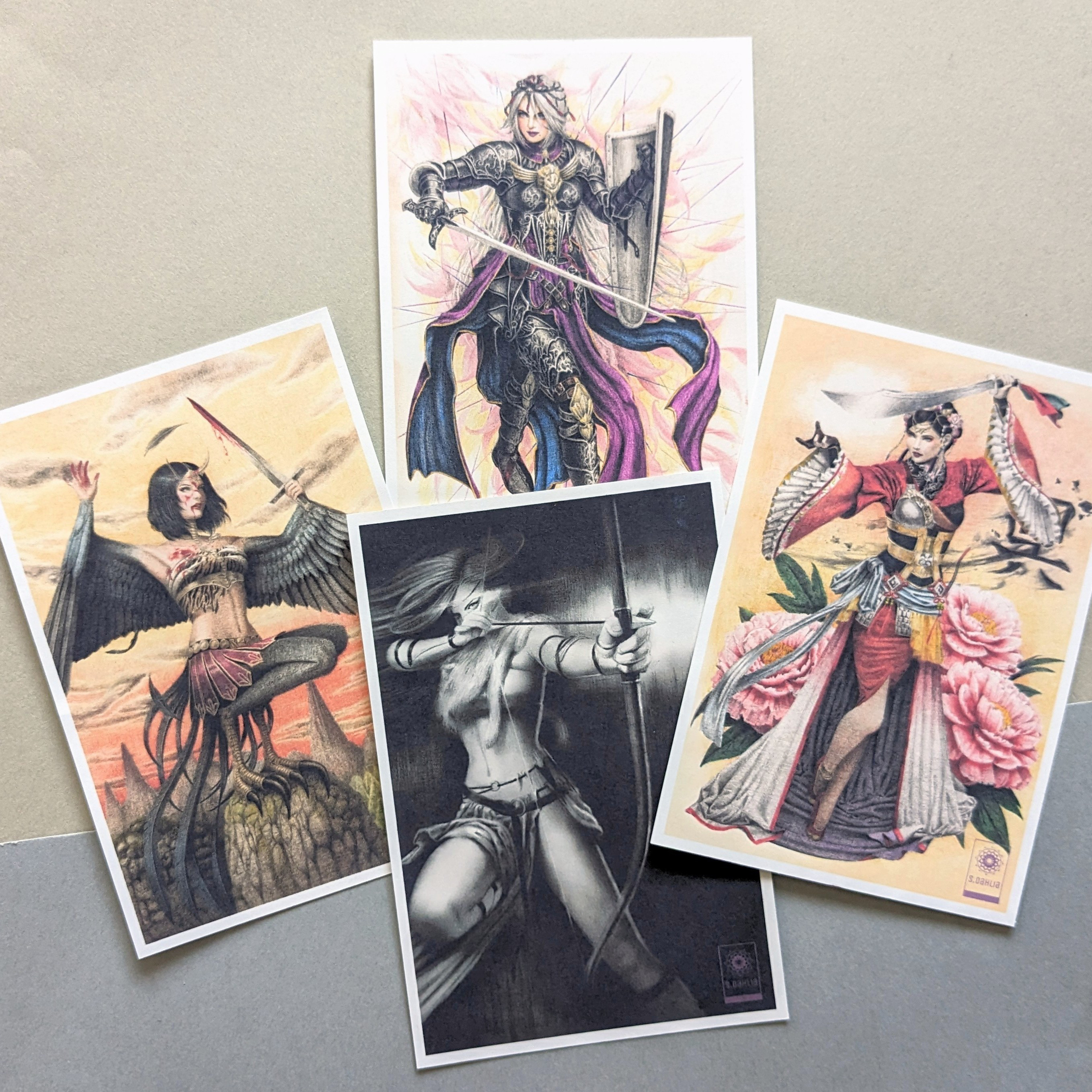 ポストカードセット:1 女傑 4枚 ポストカード Dahlia 通販 15368919