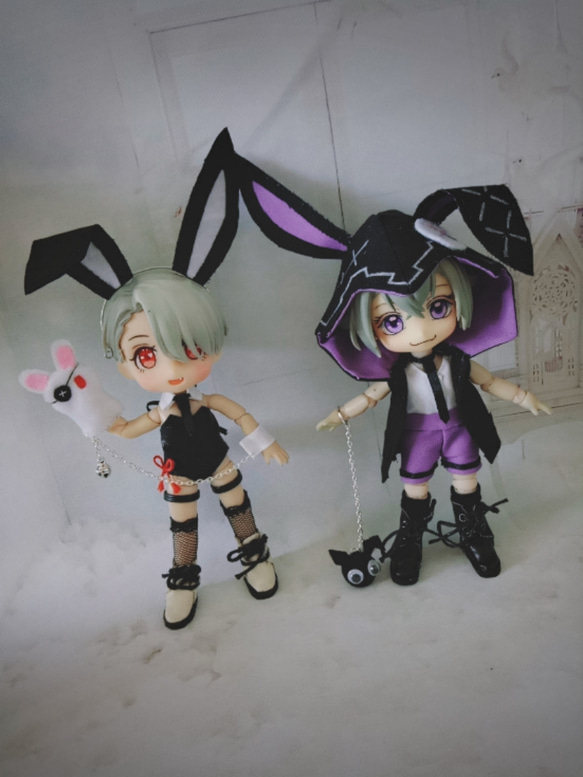 オビツ11 バニーガールセット 3種類 1/12ドール服 ドールウェア オビツ11 バニーガールセット 3種類 1/12ドール服 ドールウェア