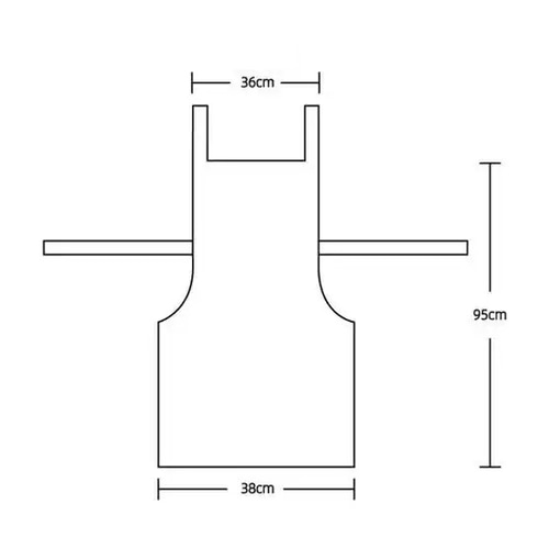 ホワイトコットンエプロン レース付き ホワイトコットンエプロン レース付き