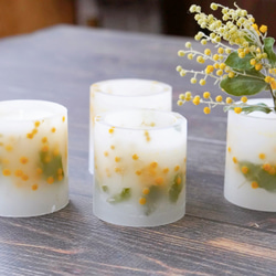 大人気！ティファニーブルーのリボンボックスキャンドル キャンドル