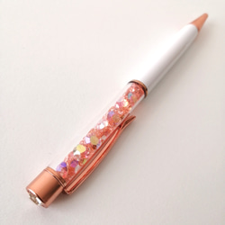 再販【キラキラ☆ジュエリービーズボールペン】　キラキラ　ジュエル　ビーズ　ボールペン　ピンク　ハーバリウムボールペン 4枚目の画像