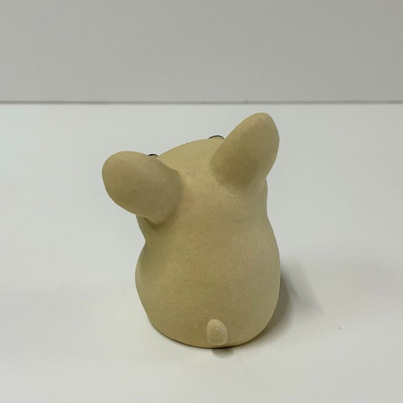 法國鬥牛犬（奶油色）O-400-3 陶瓷/法國鬥牛犬/Hokoku Mugyu Dog 第6張的照片