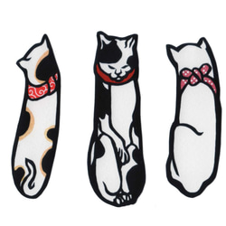 歌川国芳の猫 切り絵のしおり 3枚セット 4枚目の画像