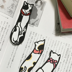 歌川国芳の猫 切り絵のしおり 3枚セット 1枚目の画像