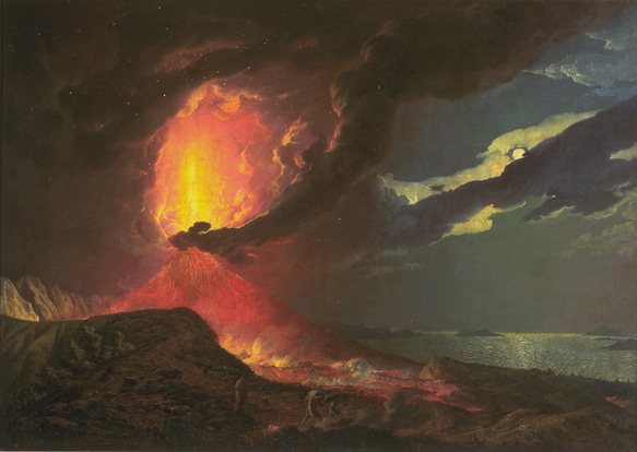 -Vesuvius in Eruption, with a View over the Isla ピンバッチ　アート 2枚目の画像