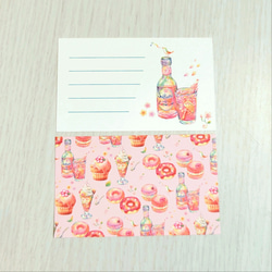 桜スイーツ メッセージカード 1枚目の画像