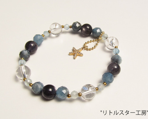 めちゃ綺麗　最高級　アイオライトブレスレット　3-10 楽天市場】アイオライト 03 パワーストーン ブレスレット 【10mm