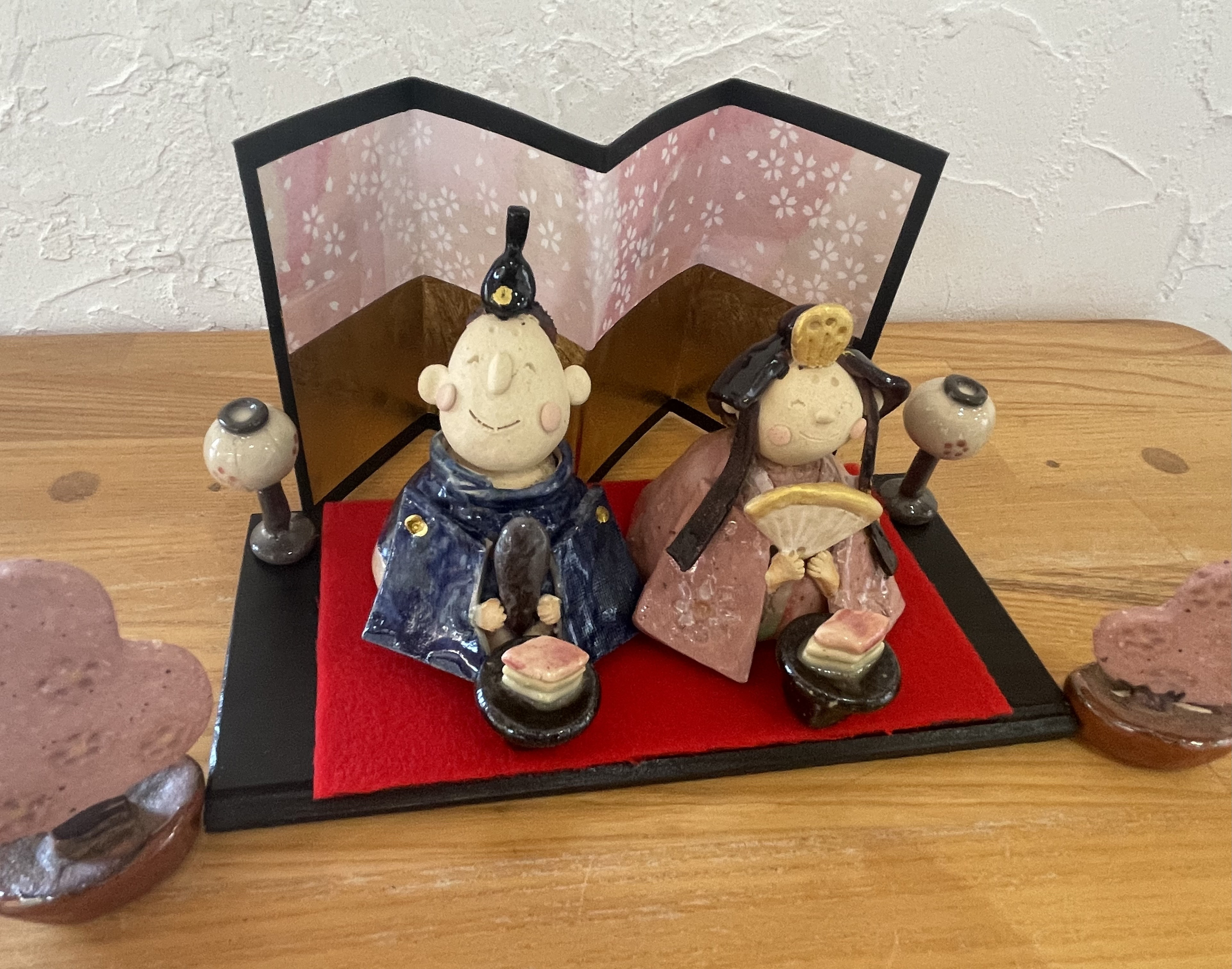 【限定5組】お雛様飾り　桃の節句　陶器