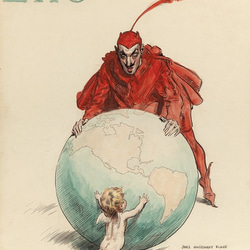 -The World, Good Versus Evil - (1908) ピンバッチ　アート　グラフィック 2枚目の画像