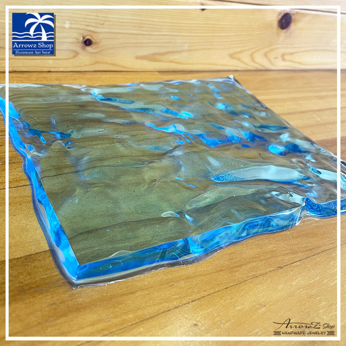レジンアート海(紫虎) Leaf Edgez Ocean Resin art（オーシャンレジンアート）掛時計