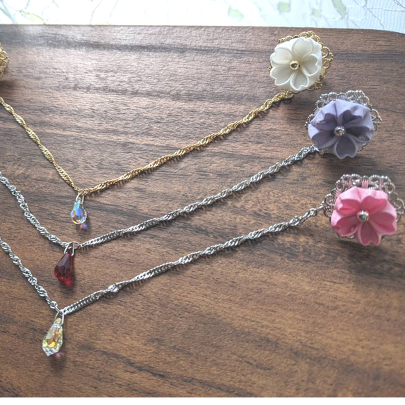 雪解け桜」チェーンブローチ【コラボレーション商品】 ブローチ