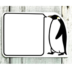 書き込めるコウテイペンギンのマグネット（大人）A5サイズ 2枚目の画像