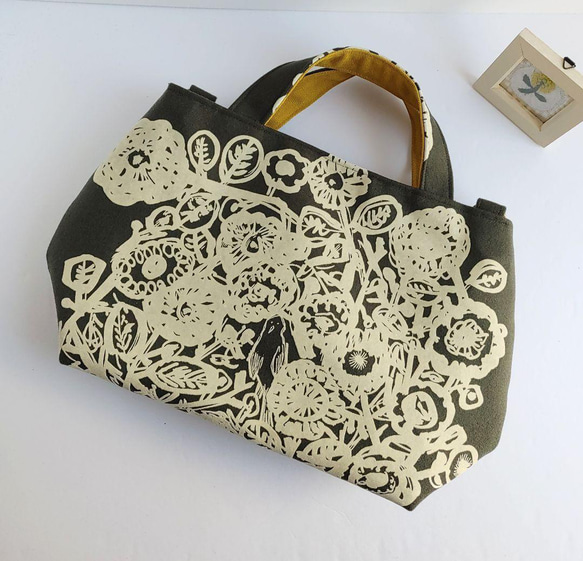 SALE ミナペルホネン flower nest 2wayパニーニ風 ショルダー 