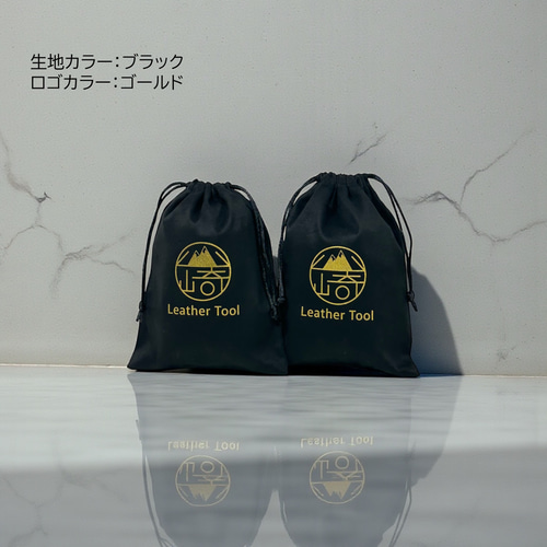 全15色ロゴ入り巾着/ノベルティ30枚〜 プリント代込み 巾着袋 山崎