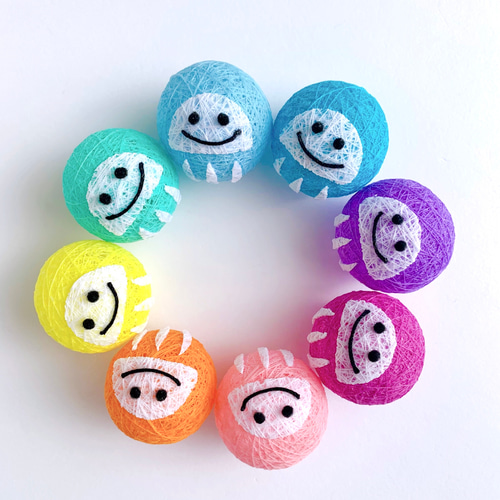 糸玉飾り 小さなお守りだるま(4タイプ各8コ) その他置物 Chag 糸玉飾り 小さなお守りだるま(4タイプ各8コ) その他置物 Chag