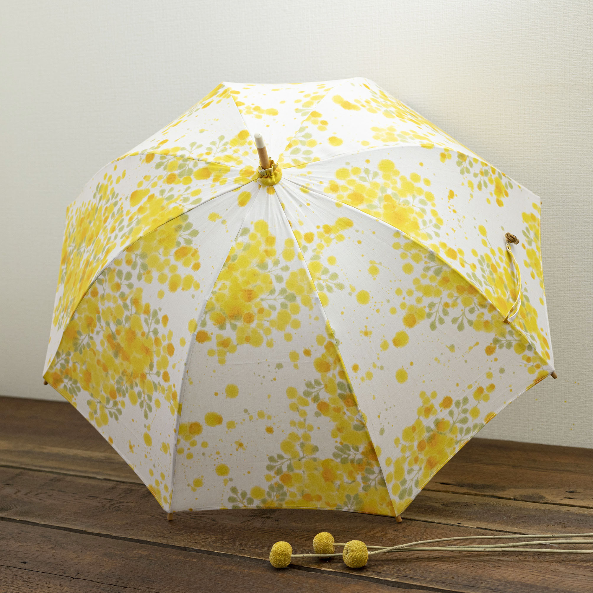 SALE★送料無料★ 日傘 ミモザ / オリジナルテキスタイル