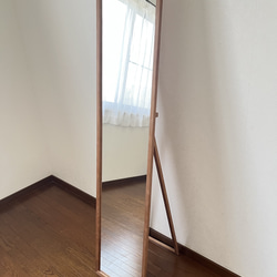 【日本製】全身鏡　アンティーク調　スタンドミラー 6枚目の画像