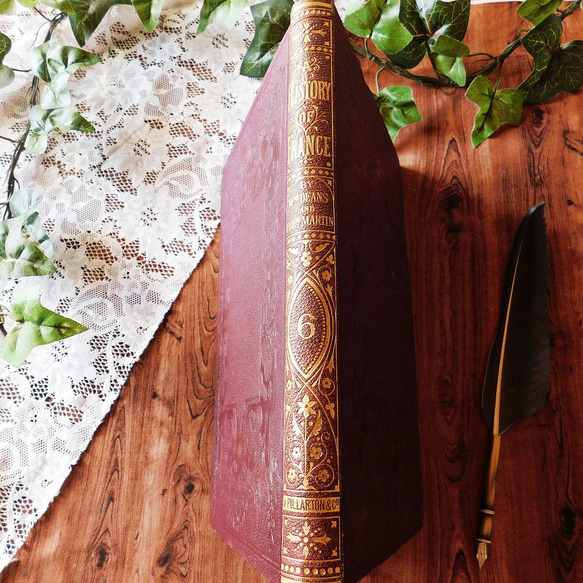 【フランス古書】 アンティークブック 1824年 フランスで200年前に出版された革