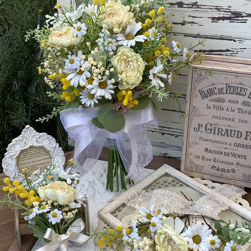 ✨ウエディングブーケ&ブートニア&ヘアーパーツ✨ ブーケ little