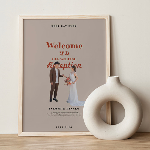 ウェルカムボード|retro|結婚式 ウェルカムボード HAPILY 通販 ウェルカムボード|retro|結婚式 ウェルカムボード HAPILY 通販