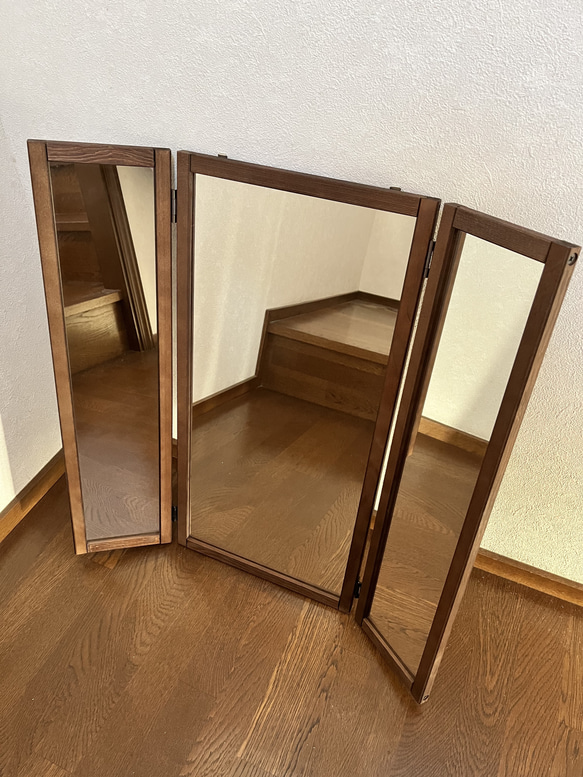 【日本製】三面鏡　鏡台　ドレッサー　アンティーク 3枚目の画像