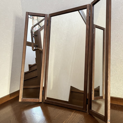 【日本製】三面鏡　鏡台　ドレッサー　アンティーク 1枚目の画像