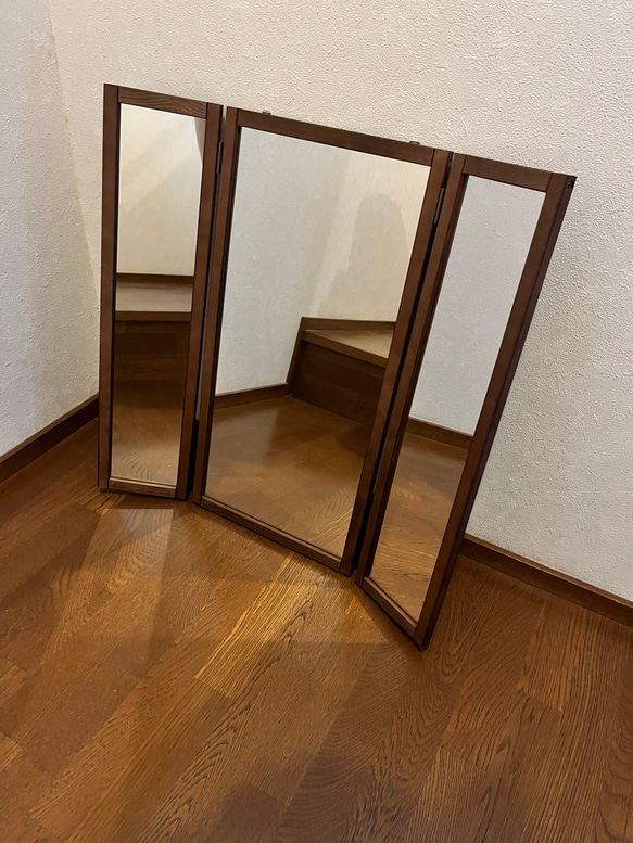 【日本製】三面鏡　鏡台　ドレッサー　アンティーク 7枚目の画像