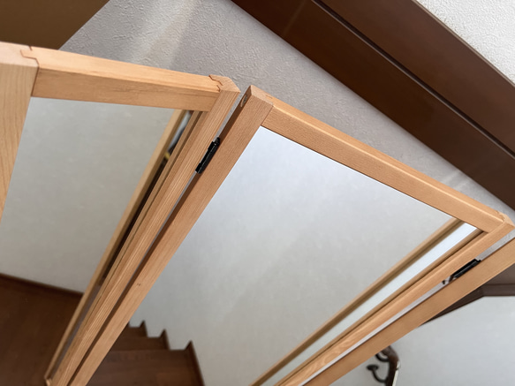 【日本製】三面鏡　全身鏡　アンティーク 