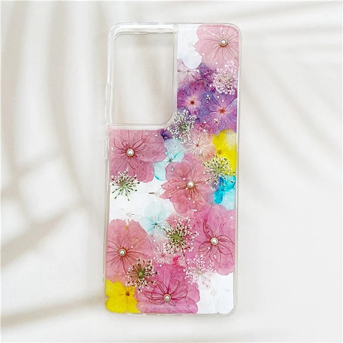 ぽりぽりページ⭐︎押し花ケース 押し花 iPhoneケース ガーベラ | Coloring