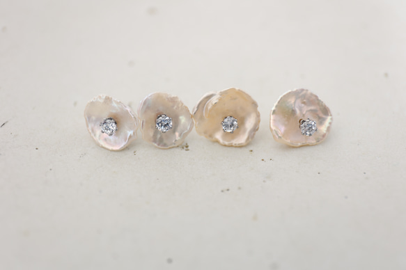 stainless　 pearl　pierce[kgf5106] 2枚目の画像