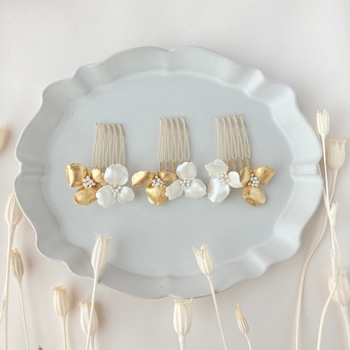 ブライダル 結婚式 卒業式 袴 編みおろし ハーフツイン かんざし