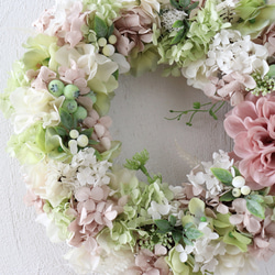 大人気 リース シャビーピンク 8枚目の画像