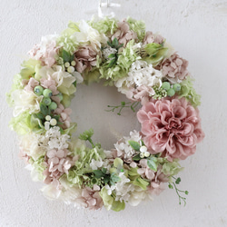 大人気 リース シャビーピンク 5枚目の画像