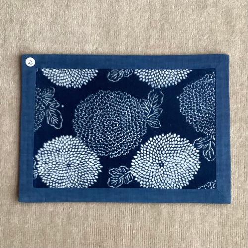 藍型染めのランチョンマット A 1~8 その他インテリア雑貨 ひだまり