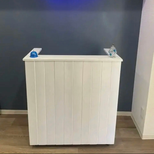 キャスター付き レジカウンター 受付カウンター 机・デスク エバー